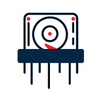 hard drive destruction icon